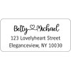 Atelier Elegance Custom Address Labels, Any Name, Any Address, Heart