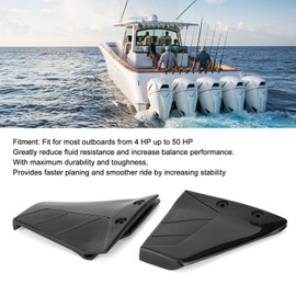 QANYEGN Pair Small Hydrofoil Boat Motor Stabiliser Engine Components, Outboard Hydrofoil Hydrofoil Stabiliser, Dorsal Fin Style Hydrofoil Stabilizer for Boat Outboard