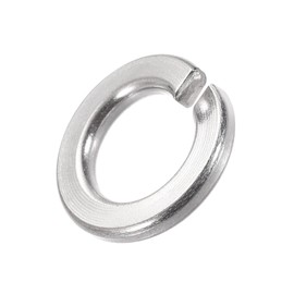 METALLIXITY Split Lock Washer (9/16") 10Pcs, 304 Stainless Steel Spring Lock Washer Elastic Gasket - for Household Applications