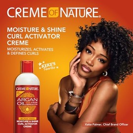 Creme of Nature with Argan Moisture & Shine Curl Activator Creme, 12 Ounce
