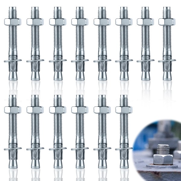 UVVRUR Pack of 14 Galvanised Heavy Duty Anchors with ETA
