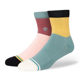 STANCE BLOCKED QTR Socks A356A23BLO MUL, Nothing