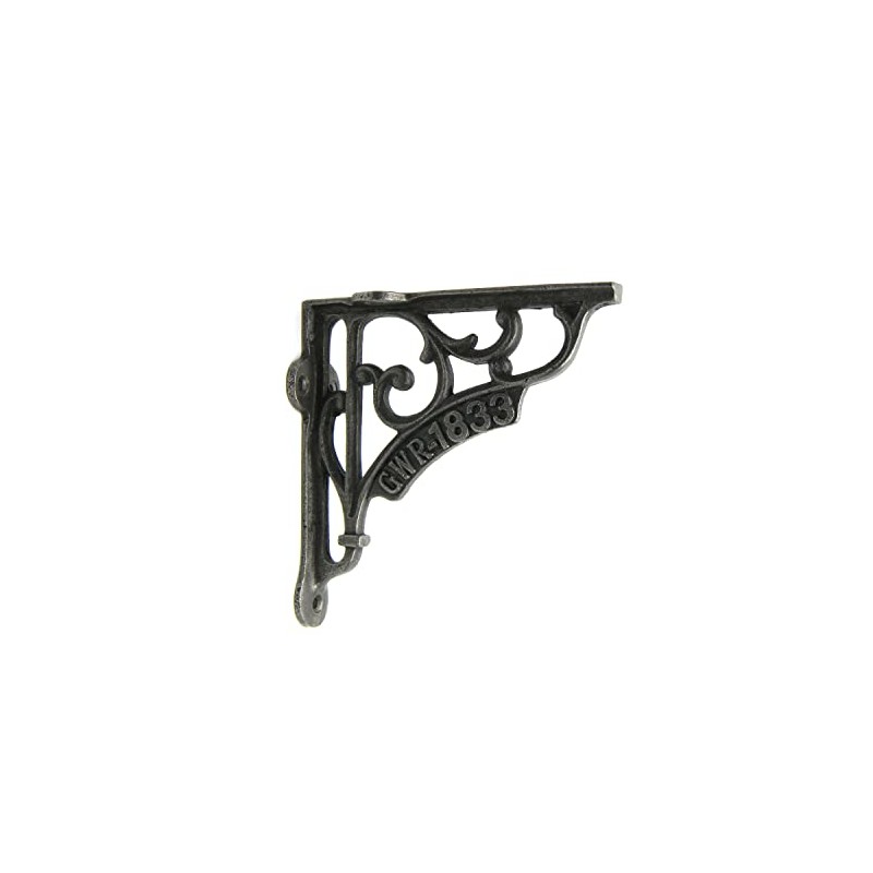Oakcrafts - Pair of Shelf Brackets GWR 1883 Antique Cast