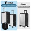 Yotako Upgraded Zippered Transparent PVC Suitcase Cover, No Disassembly Required