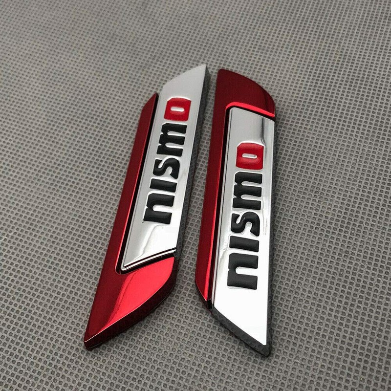 Aizfa 1 Pair 3D Card Fender Metal for NISMO Sport