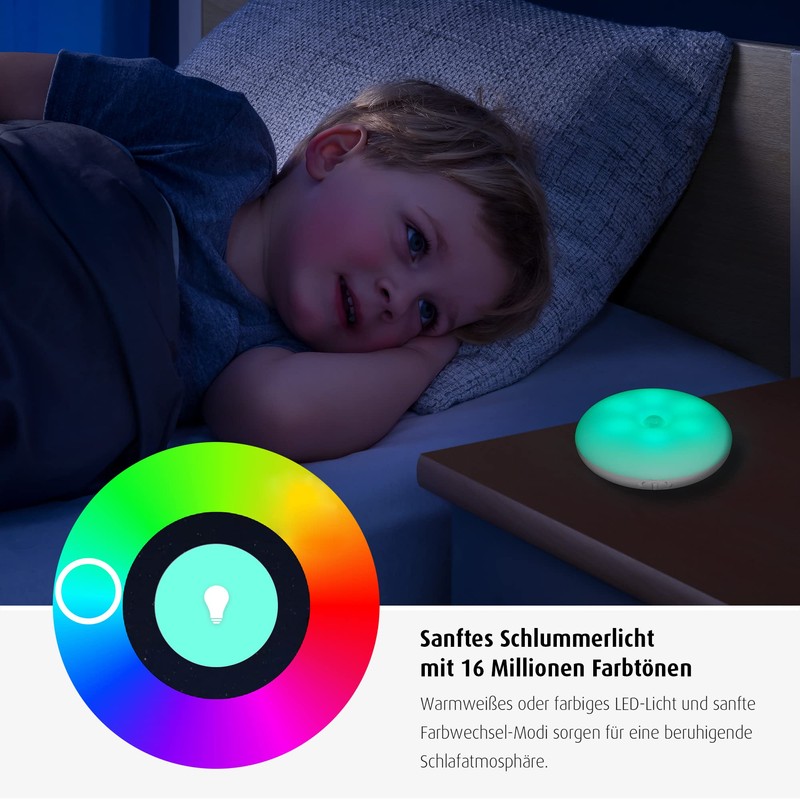 reer NightGuide SmartLight Smart Bluetooth Night Light for Children, App