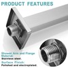 BESTILL 20 Inch Brushed Nickel Ceiling Mount Shower Arm and