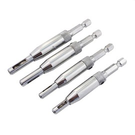 Gasea 4pcs Door Cabinet Self Centering Hinge Drill Bits Set Window Woodworking Puncher Hole Drilling Tool 5/64”, 7/64”, 9/64”, 11/64”