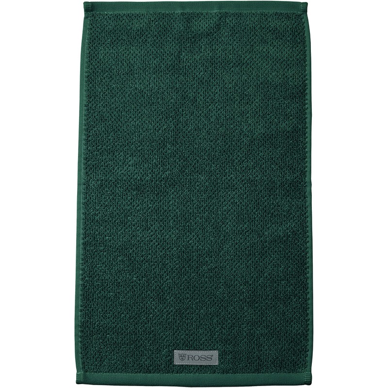 Ross Organic Cotton Hand Towels Selection Moss Green Guest Towel