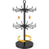 ORLESS 2 Tier Rotating Jewelry Display Stand, Keychain Display Stand
