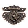 Mgoodoo Antique Embossing Hasp Latch Lock, 2 Pieces Hinge +
