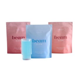 Beam Glow, Women's Daily Superpowder for Hormone-Bance Support - Vegan, Caffein Free -  Trio/ Duo Flavour Pack (30 or 45 Servings) - Choose Your Pack:_Duo Pack (Blue Raspberry + Strawberry Kiwi)