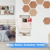 Geiserailie Wall Mount Locking Cabinet with Glove Box for 5
