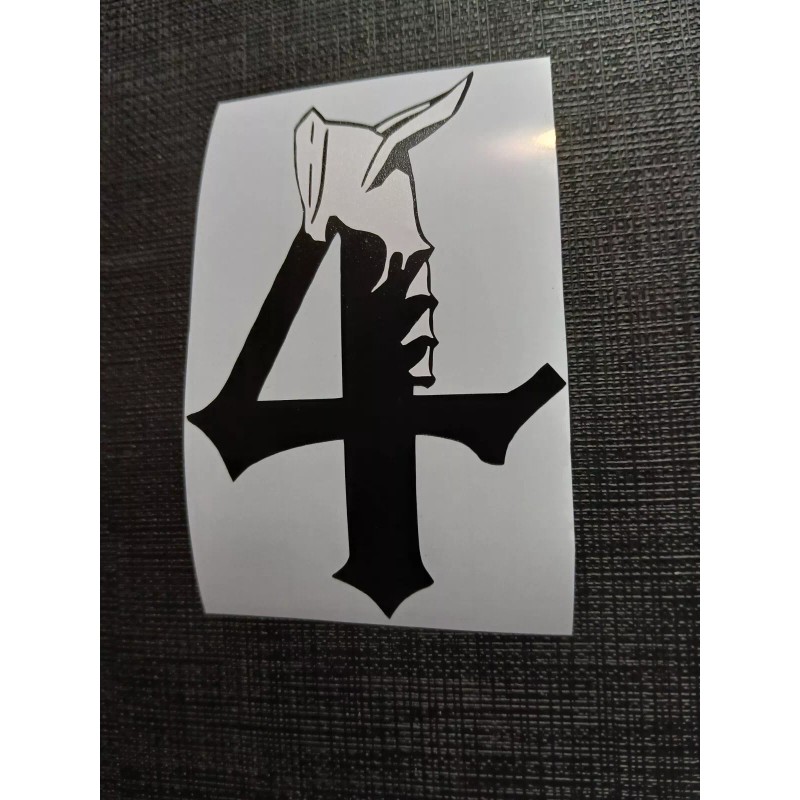 Bleach 4th Espada Ulquiorra Cifer Number Sticker Vinyl Decal Windows