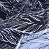 Sleepdown Tropical Palm Tree Floral Mono White Black Reversible Soft