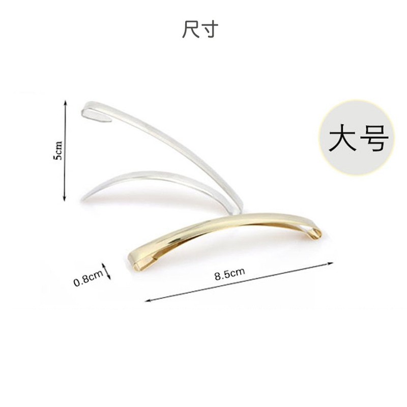 Goody Classic Metal Domed Barrettes, 4Pcs