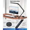 LED Desk Lamp with Clamp, Ultra-Bright Dual Light Architect Desk