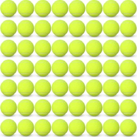 Vinsot 150 Pcs Tennis Balls Bulk Standard Pressure Training Balls Practice Tennis Ball High Bounce Yellow Tennis Balls for Beginner Player Walker, 2.5 Inch Diameter
