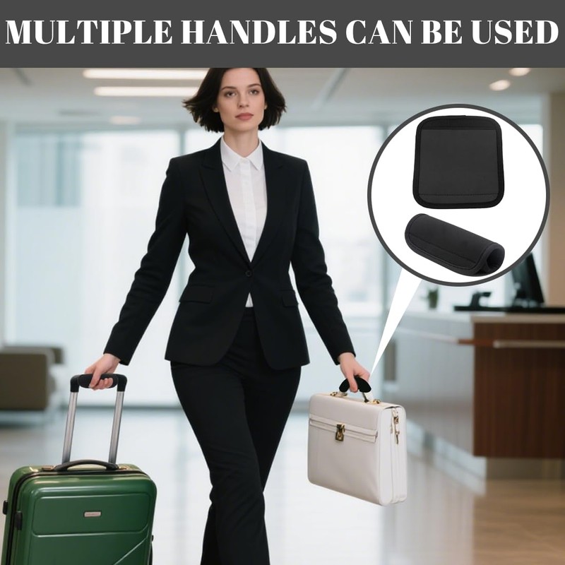 DIFLAX Pack of 2 Neoprene Luggage Handle Cover, Suitcase Handle