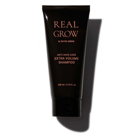 Rated Green - Real Grow Anti Hair Loss Extra Volume Shampoo - Volumize and Strengthen Hair - Cold Brewed Organic Rosemary Oil for Scalp and Hair Care - 6.76 fl. Oz. 200ml