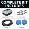 CrystalClear PondAir 2, Complete Aeration Kit, Whisper Quiet Water Garden