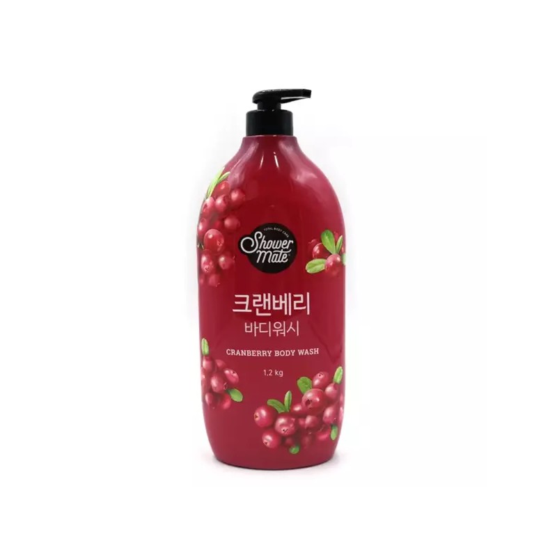 Shower Mate 샤워메이트 크랜베리 바디워시 1200g/냄새/제거/향수/바디/워시/업소용/샤워/클렌져/워쉬/바디클린저/여행 Shower Mate Cranberry Body