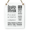 Reilly Originals 6x8 Inch Septic System Please Be Gentle Designer