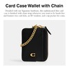 Coach Women's Essential Chain Card CASE Accessory-Travel Wallet, B4/Black