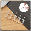WedDecor Pack of 100 Clear Push Pins for Cork Board