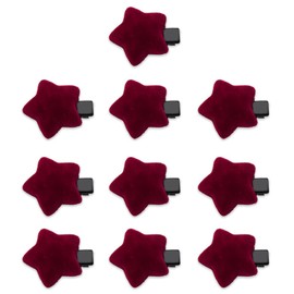 Red Star Hair Clips Snap Hair Barrettes for Teens Cute Star Hair Accessories for Girls Hairpins Mini Star Side Hair Clips Small Alligator Clips for Hair Styling 4PCS