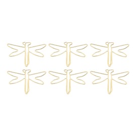 100Pcs Cute Paper Clips, Dragonfly Shaping Funny Paper Clips Bookmarks Planner Clips for Office School Home Desk Organizers