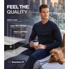 Thermajohn Long Johns Thermal Underwear for Men V Neck Fleece