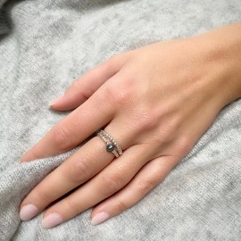 Soelle Jewelry Sterling Silver Stretch Rings with Freshwater Pearl - 10