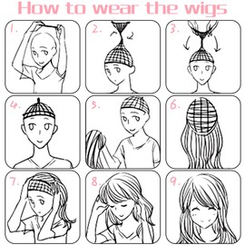 Pink Wig for Women, 12 Inch Pink Bob Wig with Bangs, Light Pink Short Wavy Wigs for Costume Cosplay