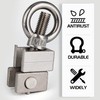 KYYLZ Pack of 10 Ring Nuts M8 Eye Nut 304