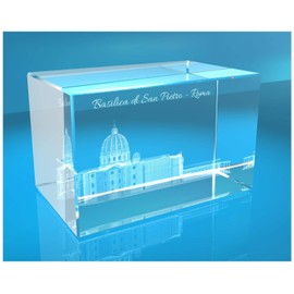 ELUNO 3D Glass Cuboid I Petersdom Rome
