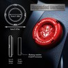 Tybasthe Rotary Push Start Button Cover, Car Accessories Engine Start