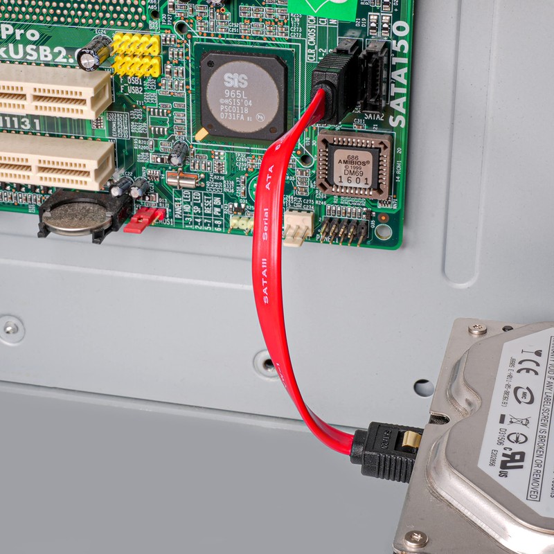 BIGtec 1 m SATA Cable S-ATA III Data Cable Connection