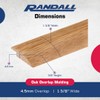 Randall 3 FT - 4.5MM Oak Overlap Edging for Laminate