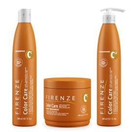 Firenze Professional Color Care TRIO - Color Care Shampoo, Conditioner & Mask Treatment, Includes Gift Bag