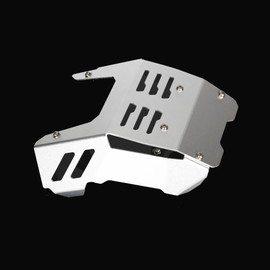 Front Skid Plate Engine Low Mud Guard Bash Cover Compatible with Honda Monkey 125 Z125 GROM 125 MSX125 2022 2023 2024 (Silver)