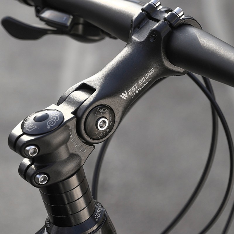 Adjustable Bicycle Handlebar Stem Variable 60 Degree Angle Aluminum Alloy