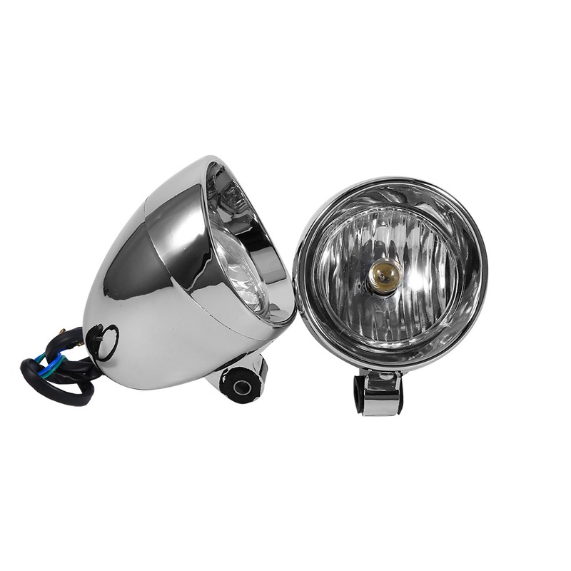 2PCS Motorcycle Headlights Motorbike Bullet Fog Light For Ducati