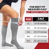 BAMS Plus Size Compression Socks Wide Calf XL XXL XXXL