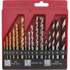 Hi-Spec 16pc Compact Multi Steel Drill Bit Box Case Set.