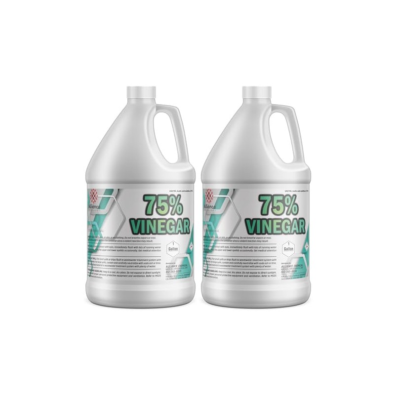 75% Vinegar - 2 Gallons - Powerful Cleaning Agent for