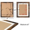 AEVETE Picture Frame 8x10 Dark Brown Photo Frames Rustic for