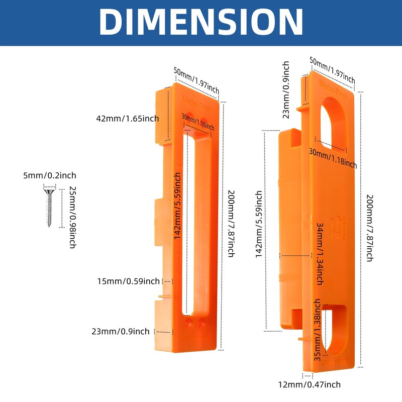 TamBee Hidden Hinge Template Invisible Hinge Router Guide Template for