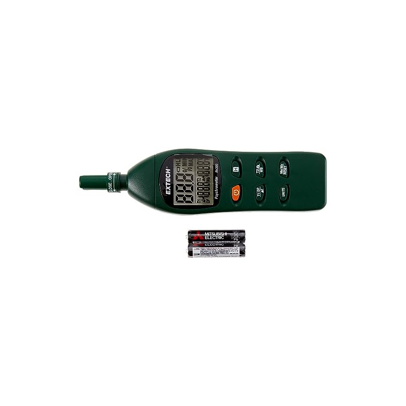 Extech RH300 Digital Psychrometer, Humidity (RH), Air Temperature, Dew Point