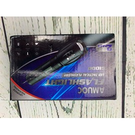 Amuoc Flashlight Upgrader LED Tactical Flashlight S1000 High Lumen 5 Modes 2pk